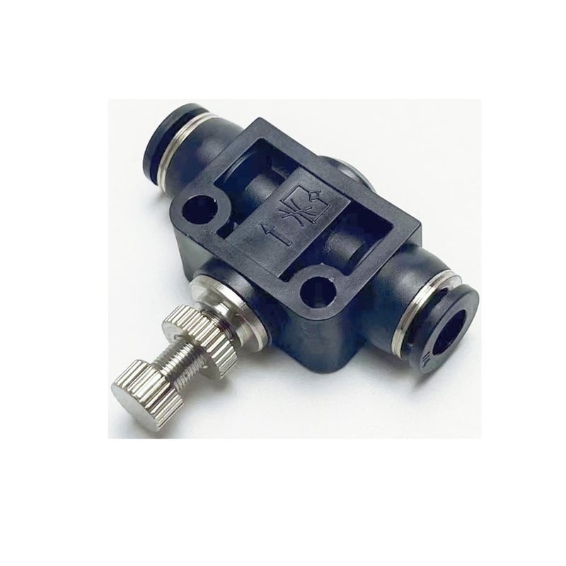 VETLEY Pneumatic SCF Series 1/4 Inch Tube OD Air Flow Control Valve,Union Pneumatic Speed Control Flow Controller SCF-1/4(Pack of 2) - Image 4